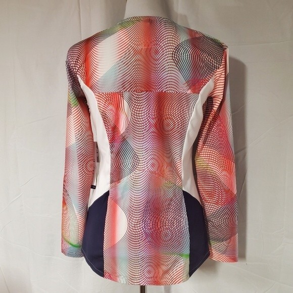 Fila Christopher Bevans Park Spectrum 50+ UPF Multicolored Stretch Athletic Top - Picture 4 of 15